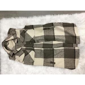 Ashley Sleeveless Plaid Button-Up Vest Outerwear